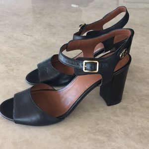 Cole Haan, Block Heel Sandals, Black, Sz 8.5